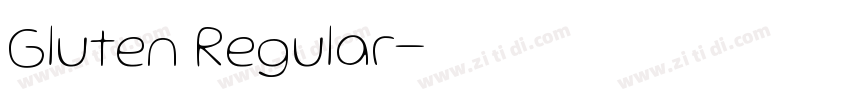 Gluten Regular字体转换